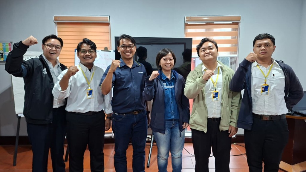 Taka Group trainees together after a program session